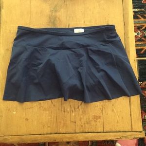 Lands’ End dark navy blue swim skirt girls’ 16